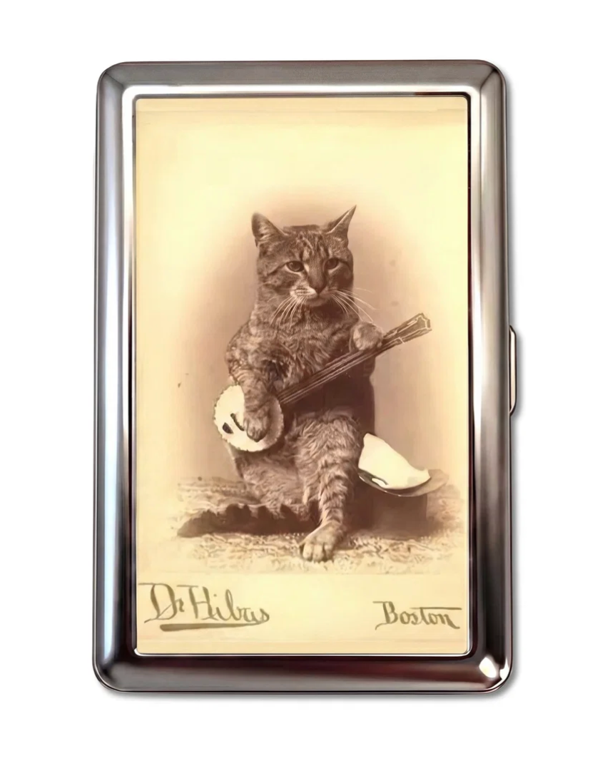 Banjo Cat Cardholder Wallet