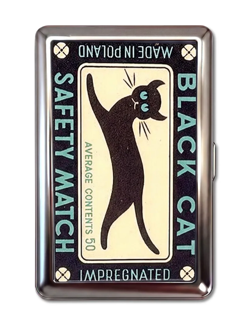 Black Cat Cardholder Wallet