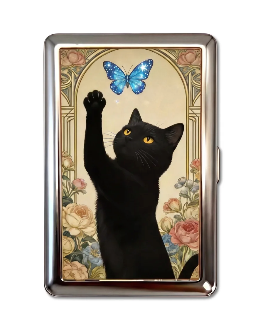 Butterfly Cat Cardholder Wallet